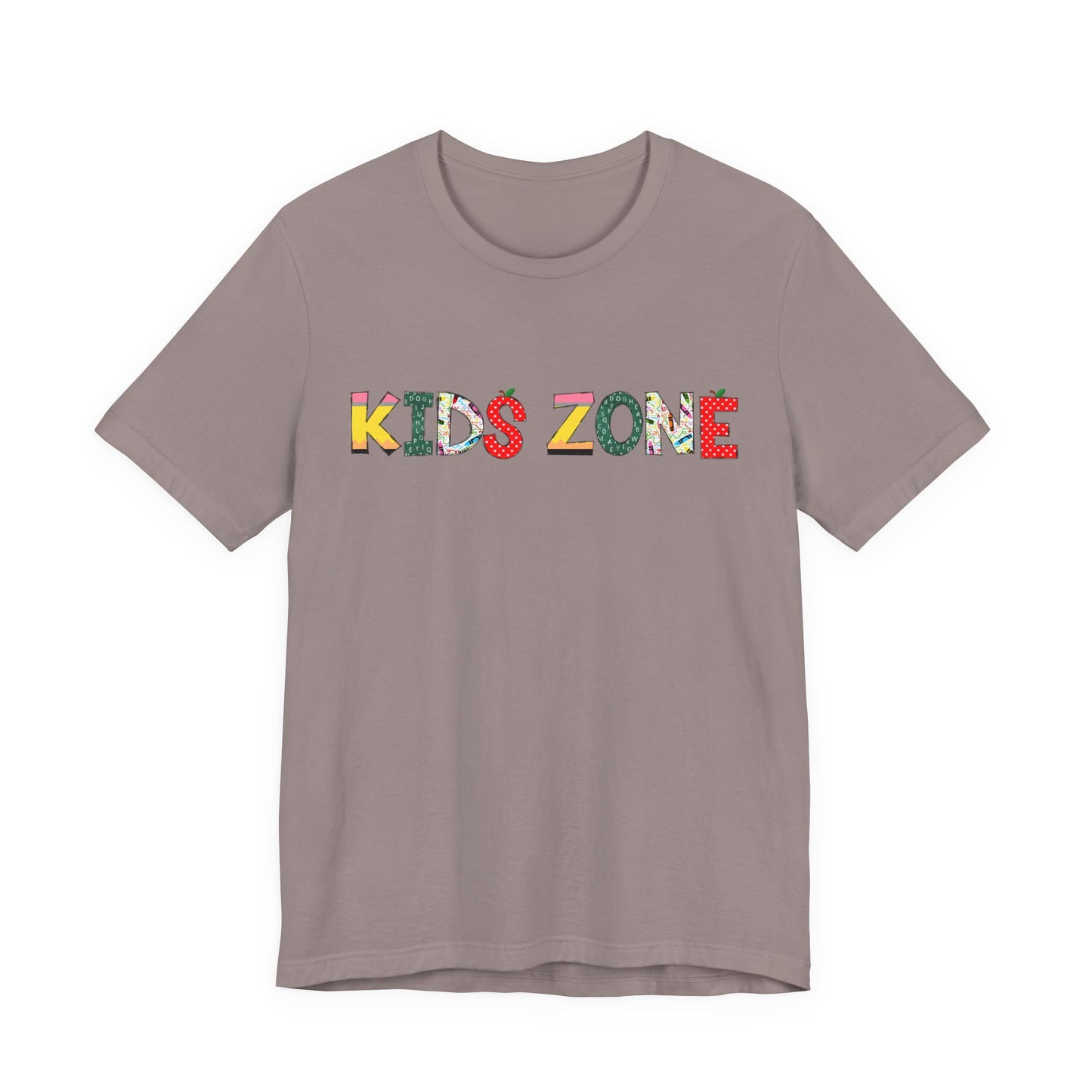 Kids Zone Daycare T-Shirt — School Print Lettering