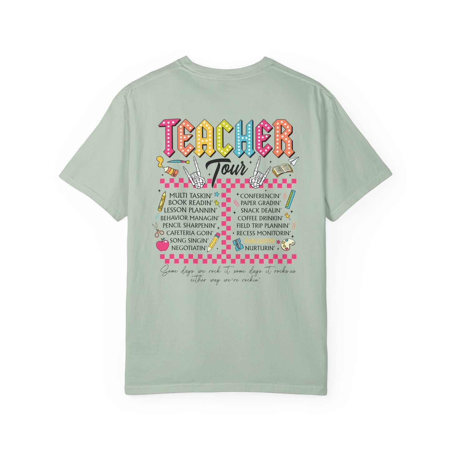 Teacher Tour Unisex T-Shirt, Gift for Educators, Back to School Shirt, Graduation, Teacher Appreciation, Rock n Roll Vibe