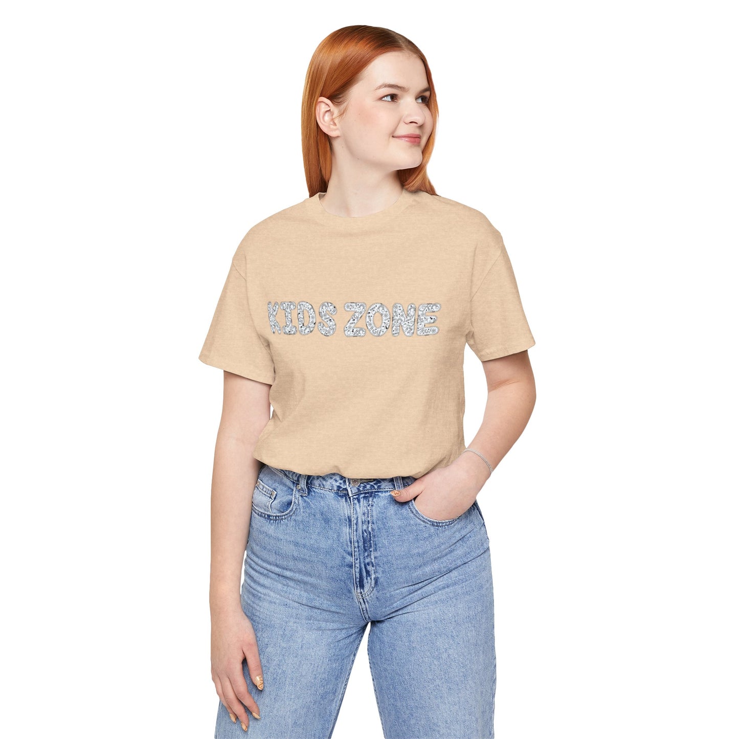 Kids Zone Daycare T-Shirt — School Doodles Lettering