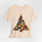 Faux Patchwork Christmas Tree Tee