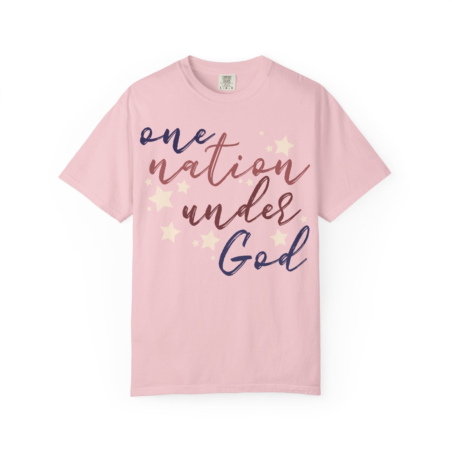 One Nation Under God T-Shirt, Relaxed Fit Shirt, Casual Wear, Gift for Friends, Comfy Everyday Tee