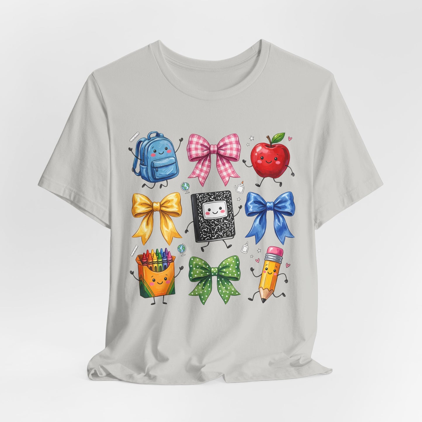 Back-to-School Cute School Supplies Doodles Graphic Tee