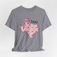 Texas Floral T-Shirt | Unisex Garment-Dyed Tee | Southern Charm Apparel, Gift for Texans, Casual Wear, Spring/Summer Fashion