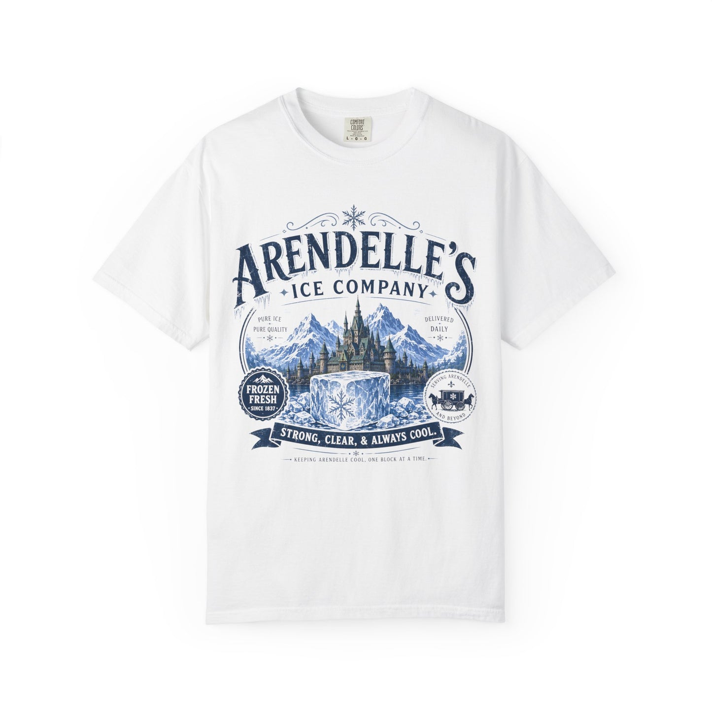Arendelle's Ice Company T-Shirt — Vintage Mountain Winter Graphic Tee