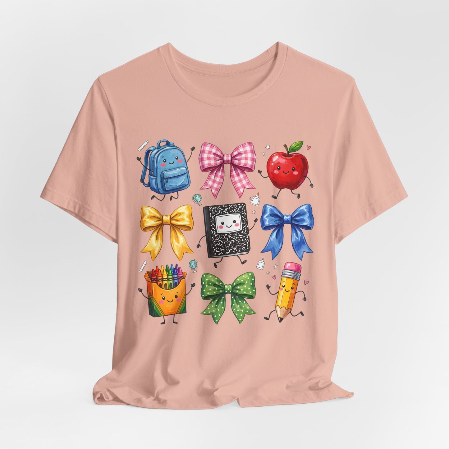Back-to-School Cute School Supplies Doodles Graphic Tee