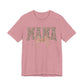 Mama Leopard Print Tee — Floral Bow Mother's Day Shirt
