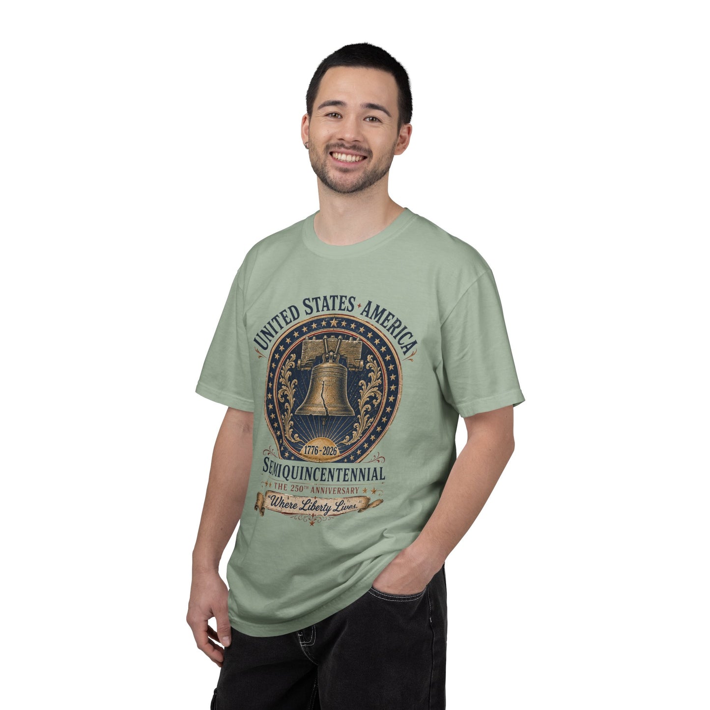 Semiquincentennial Liberty Bell T-Shirt — 250th USA Anniversary Tee