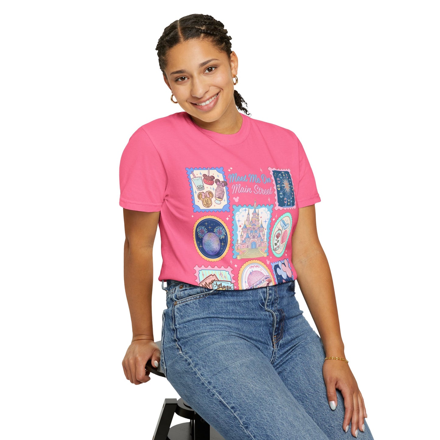 Theme Park Vintage Stamp Tee - Meet Me On Main Street