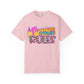 Fourth Grade Rules T-Shirt, Fun Shirt, Unisex Garment-Dyed Tee, Back to School Top, Teacher Gift
