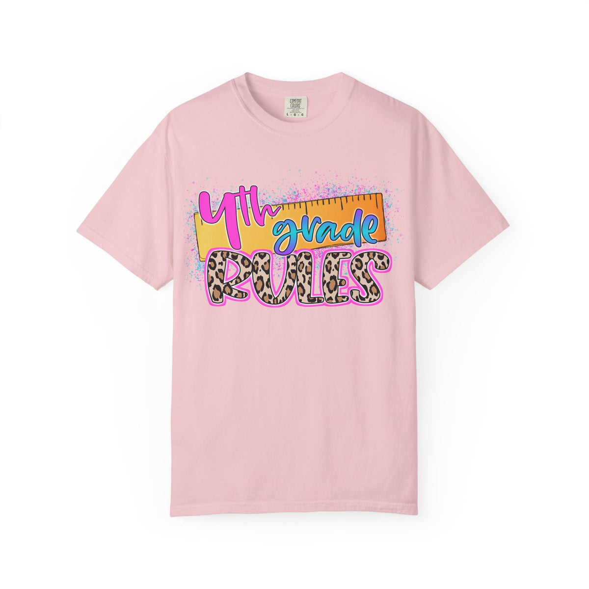 Fourth Grade Rules T-Shirt, Fun Shirt, Unisex Garment-Dyed Tee, Back to School Top, Teacher Gift
