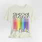 Rainbow Flair Pen School Staff Tee - Special Education With Flair