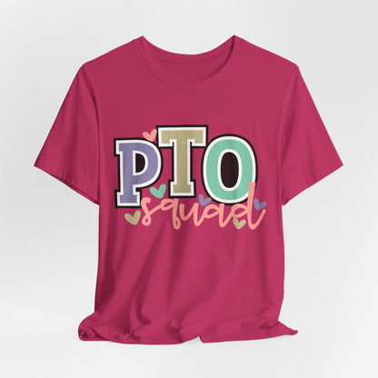 Colorful PTO Teacher/Parent Volunteer Squad Tee