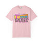 First Grade Rules T-Shirt, Unisex Garment-Dyed Tee, Back to School Top, Teacher Gift