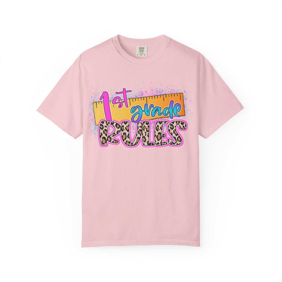 First Grade Rules T-Shirt, Unisex Garment-Dyed Tee, Back to School Top, Teacher Gift