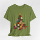Faux Patchwork Christmas Tree Tee