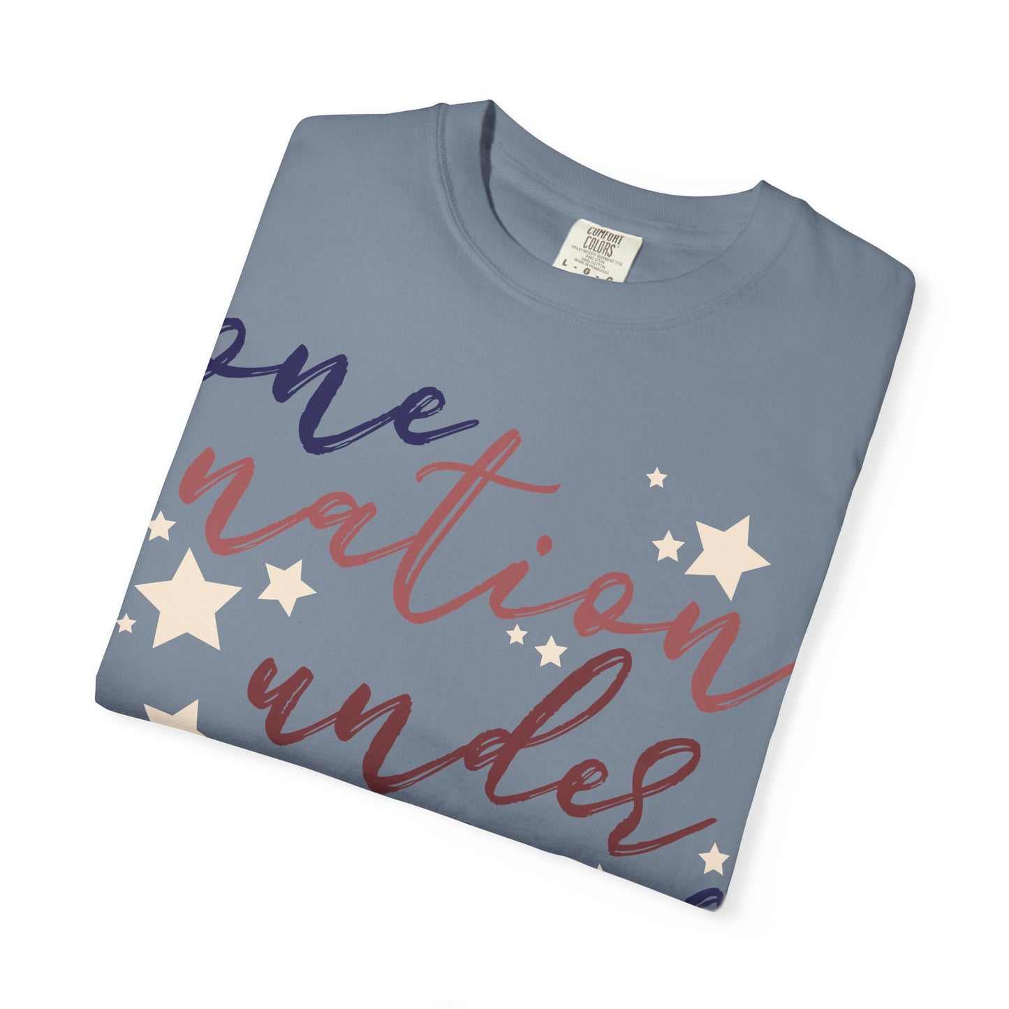 One Nation Under God T-Shirt, Relaxed Fit Shirt, Casual Wear, Gift for Friends, Comfy Everyday Tee
