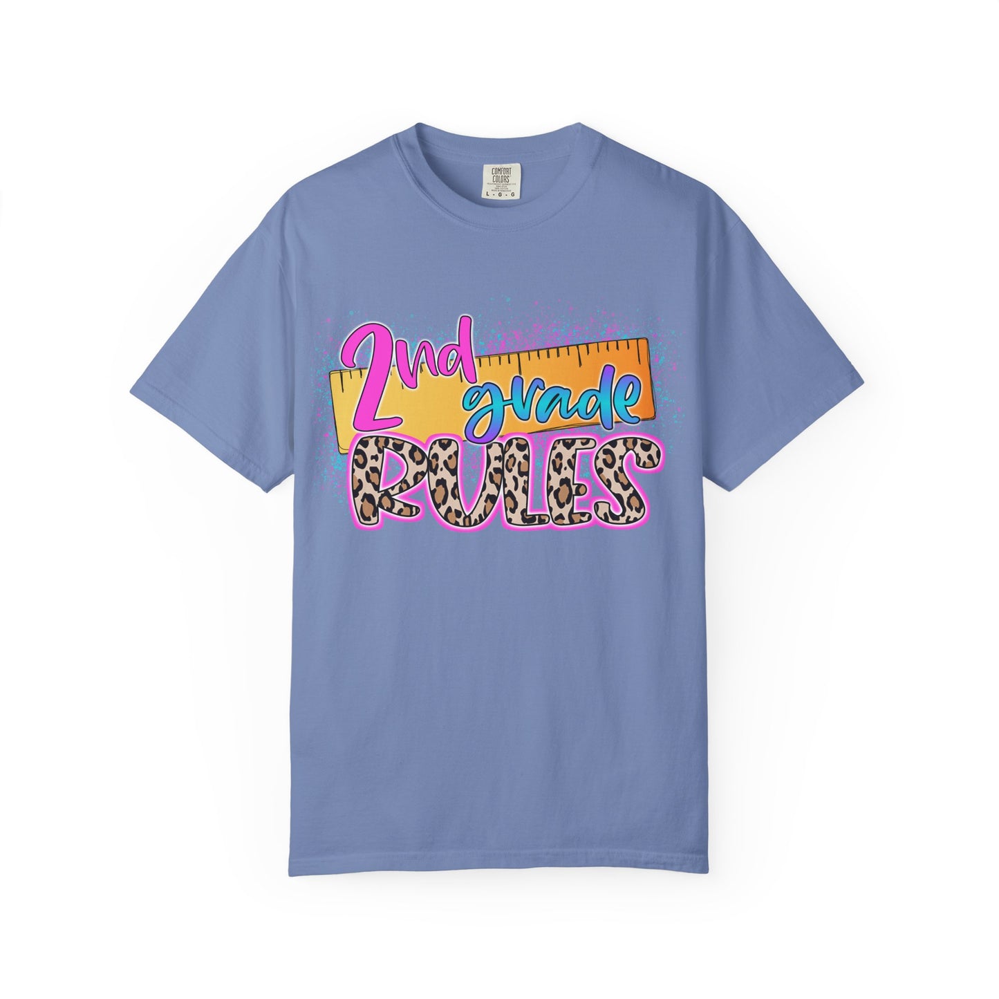 Second Grade Rules T-Shirt, Fun Shirt, Unisex Garment-Dyed Tee, Back to School Top, Teacher Gift