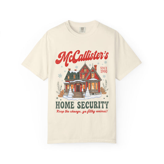 McCallister's Home Security T-Shirt — Christmas Vacation Movie Cozy Tee