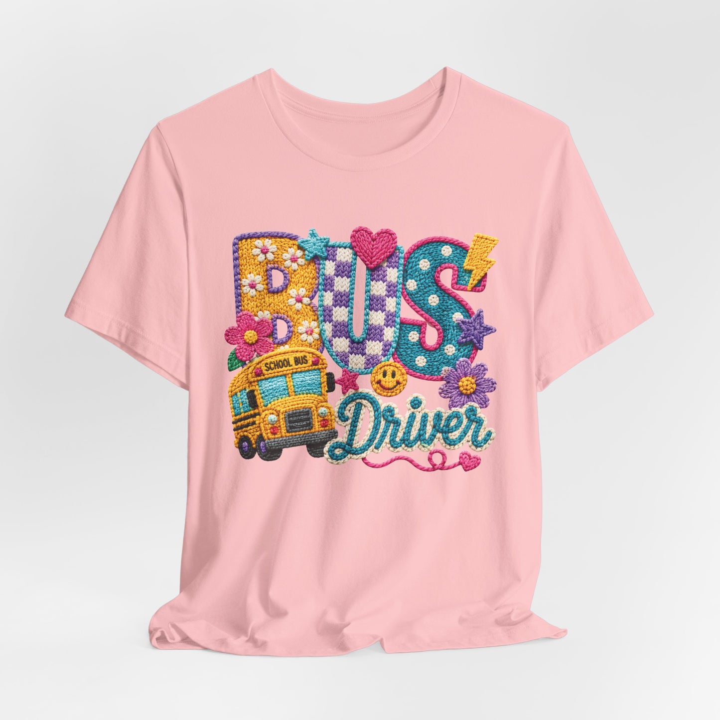 Bus Driver T-Shirt – Colorful School Bus Graphic Tee for Teachers & Drivers
