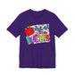 Colorful Faux Glitter Tee - PE Teacher