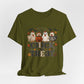 Faux Quilted Halloween Chick or Treat T‑Shirt