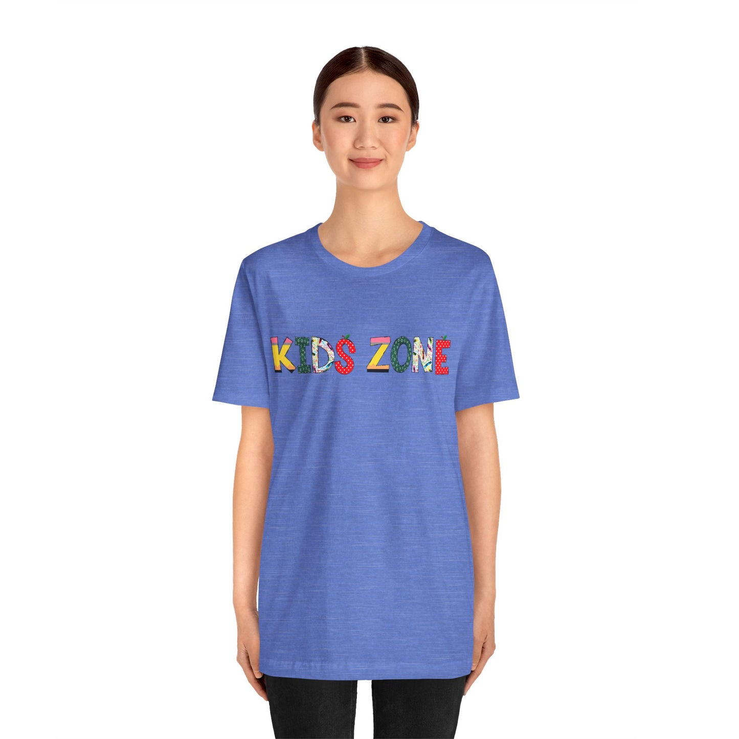 Kids Zone Daycare T-Shirt — School Print Lettering