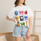 Back-to-School Cute School Supplies Doodles Graphic Tee
