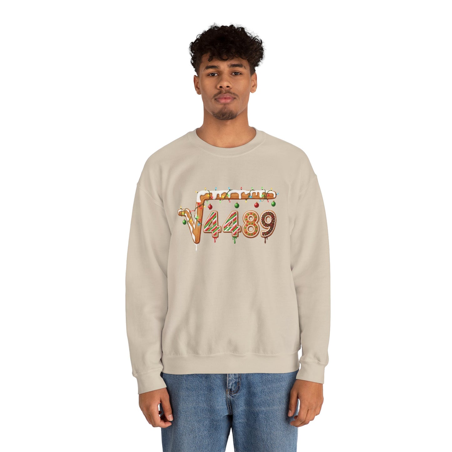 "67" √4489 Design Holiday Gingerbread Sweatshirt (√4489 Design)