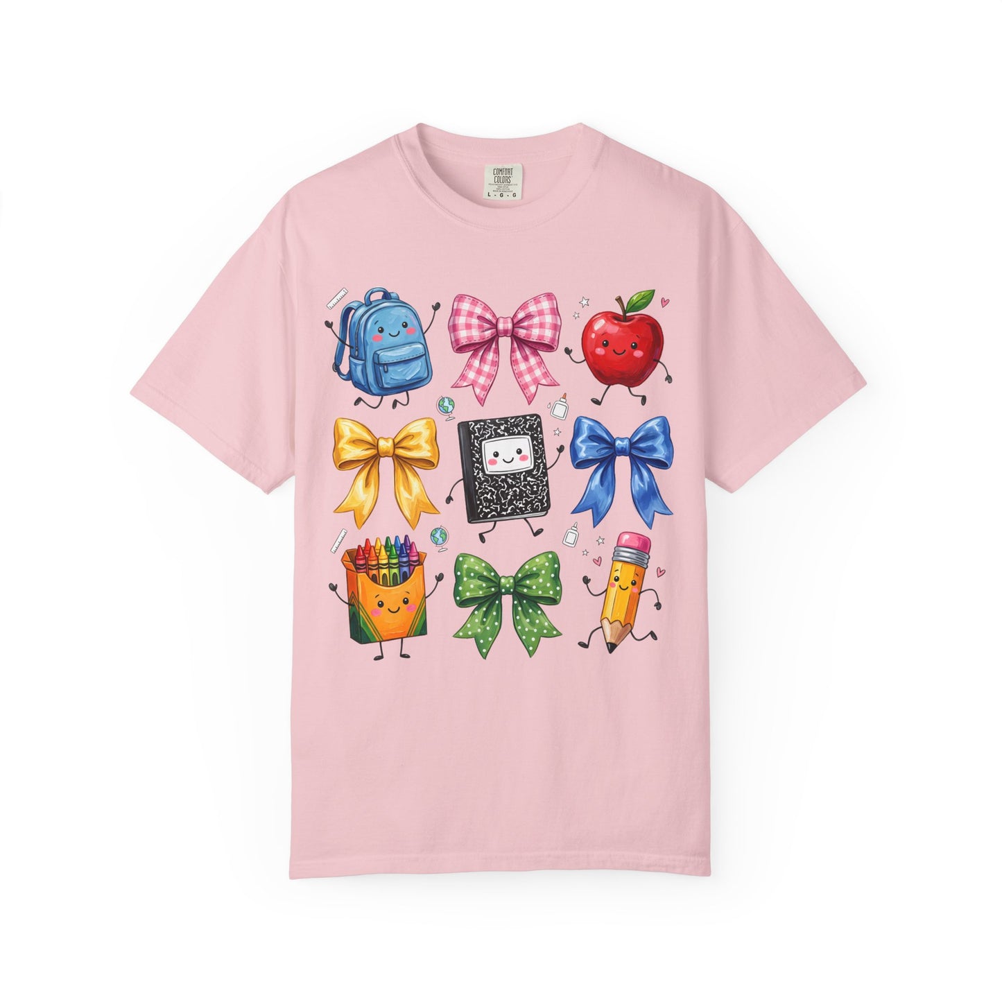 Back-to-School Cute School Supplies Doodles Graphic Tee