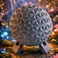 Futuristic Geodesic Sphere Lamp | Theme Park Inspired LED Light | Sci-Fi Home Decor
