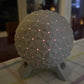 Futuristic Geodesic Sphere Lamp | Theme Park Inspired LED Light | Sci-Fi Home Decor