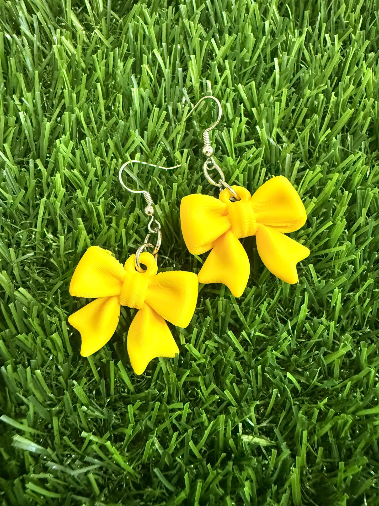 3D Printed Bow Earrings | Lightweight Coquette Style Jewelry (Bambu Lab)