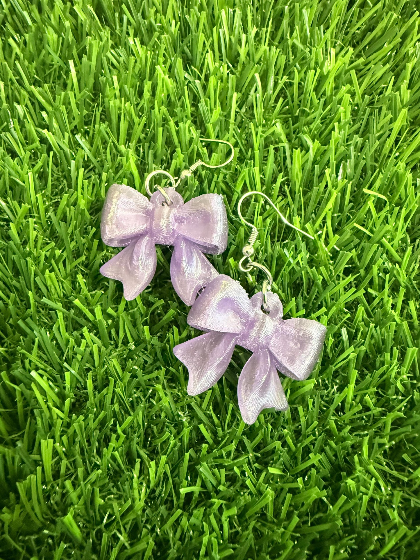 3D Printed Bow Earrings | Lightweight Coquette Style Jewelry (Bambu Lab)