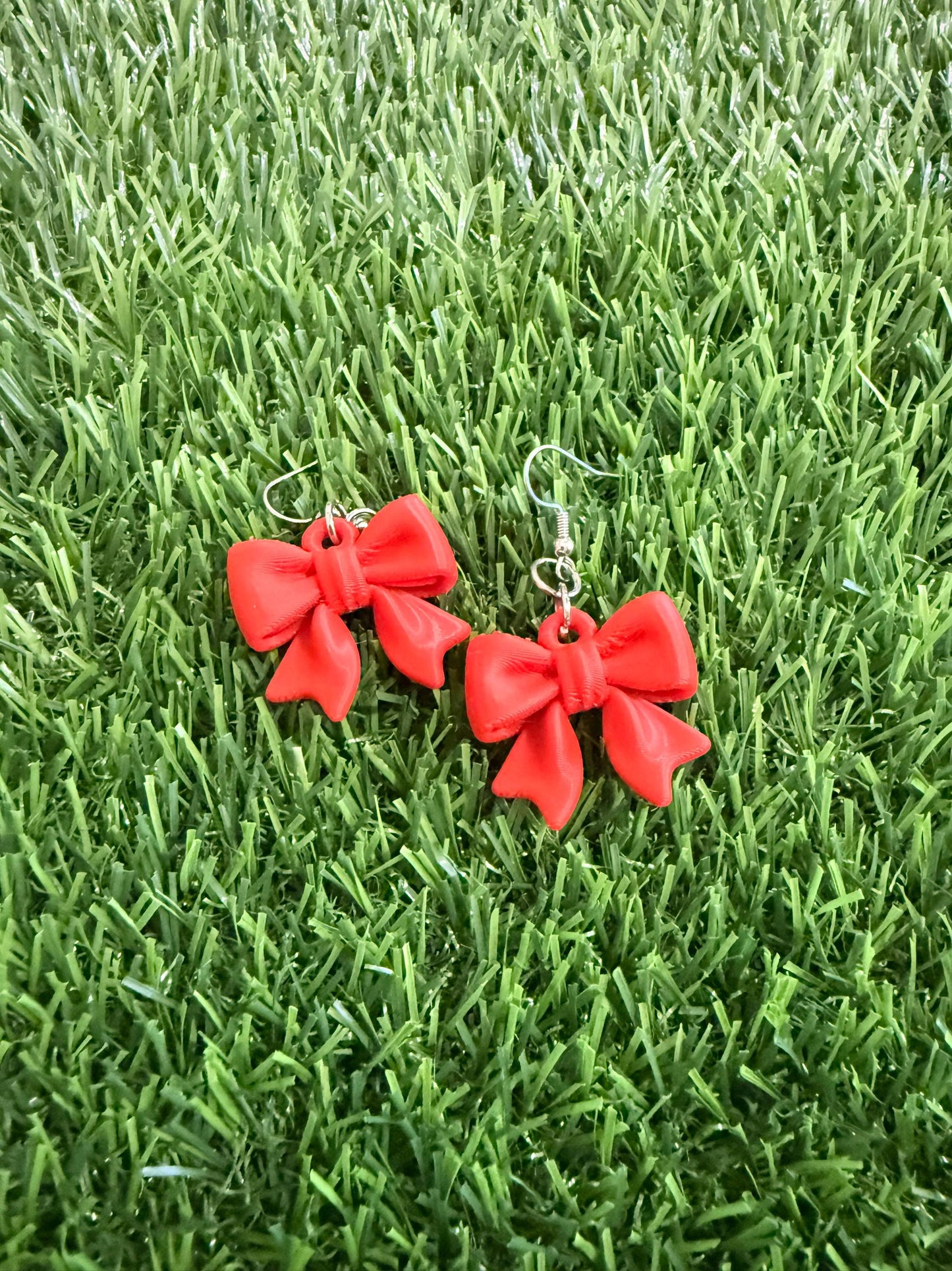 3D Printed Bow Earrings | Lightweight Coquette Style Jewelry (Bambu Lab)