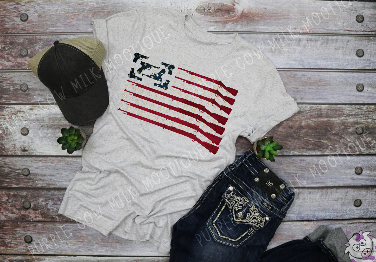 USA Gun Flag
