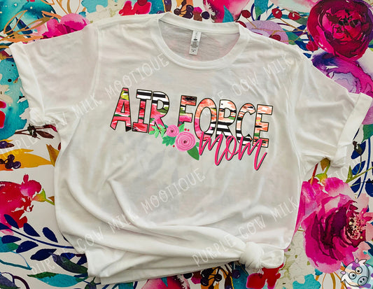 Floral Air Force Mom