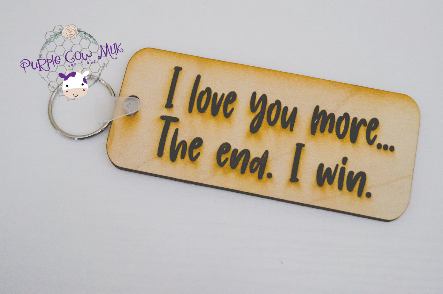 I Love You More Key Ring