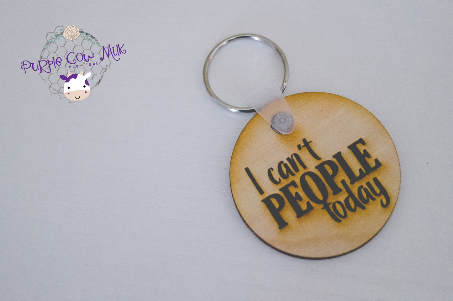 I Can't People Today Key Ring