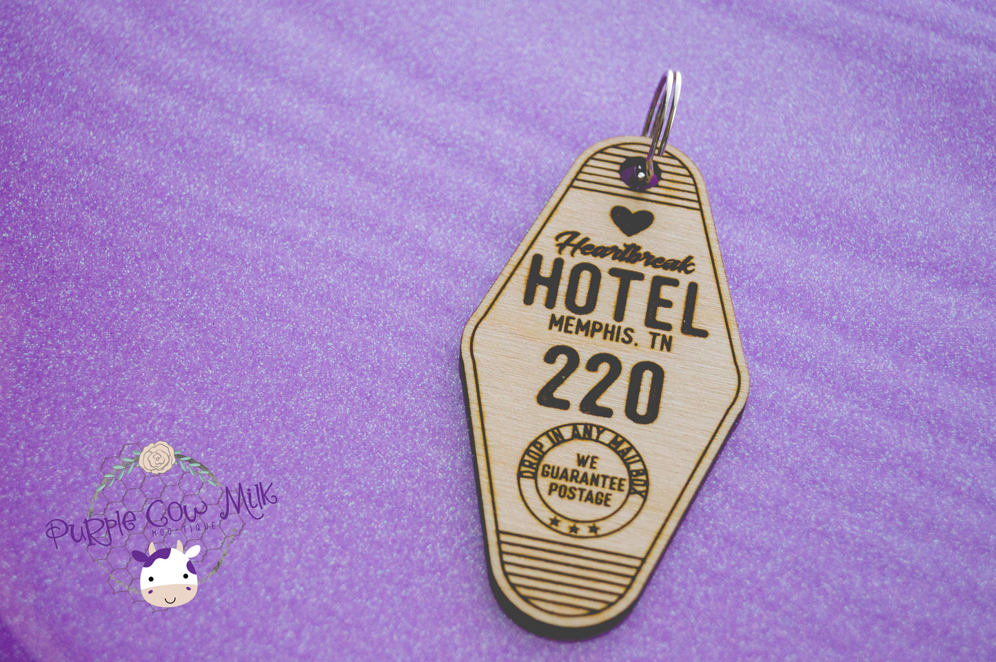 Heartbreak Hotel Vintage Motel Key Ring