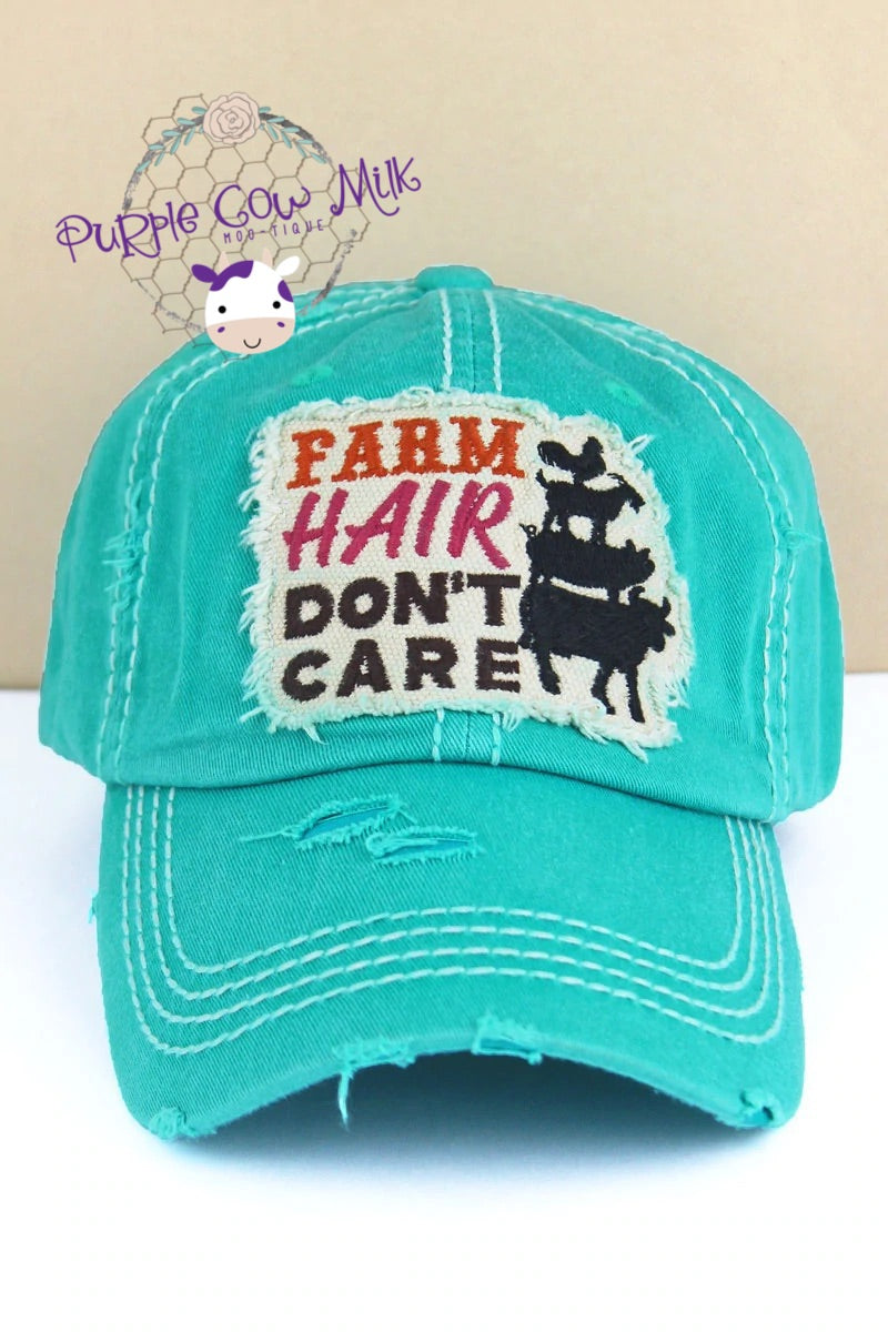 Farm Hair Don't Care Cap Distressed