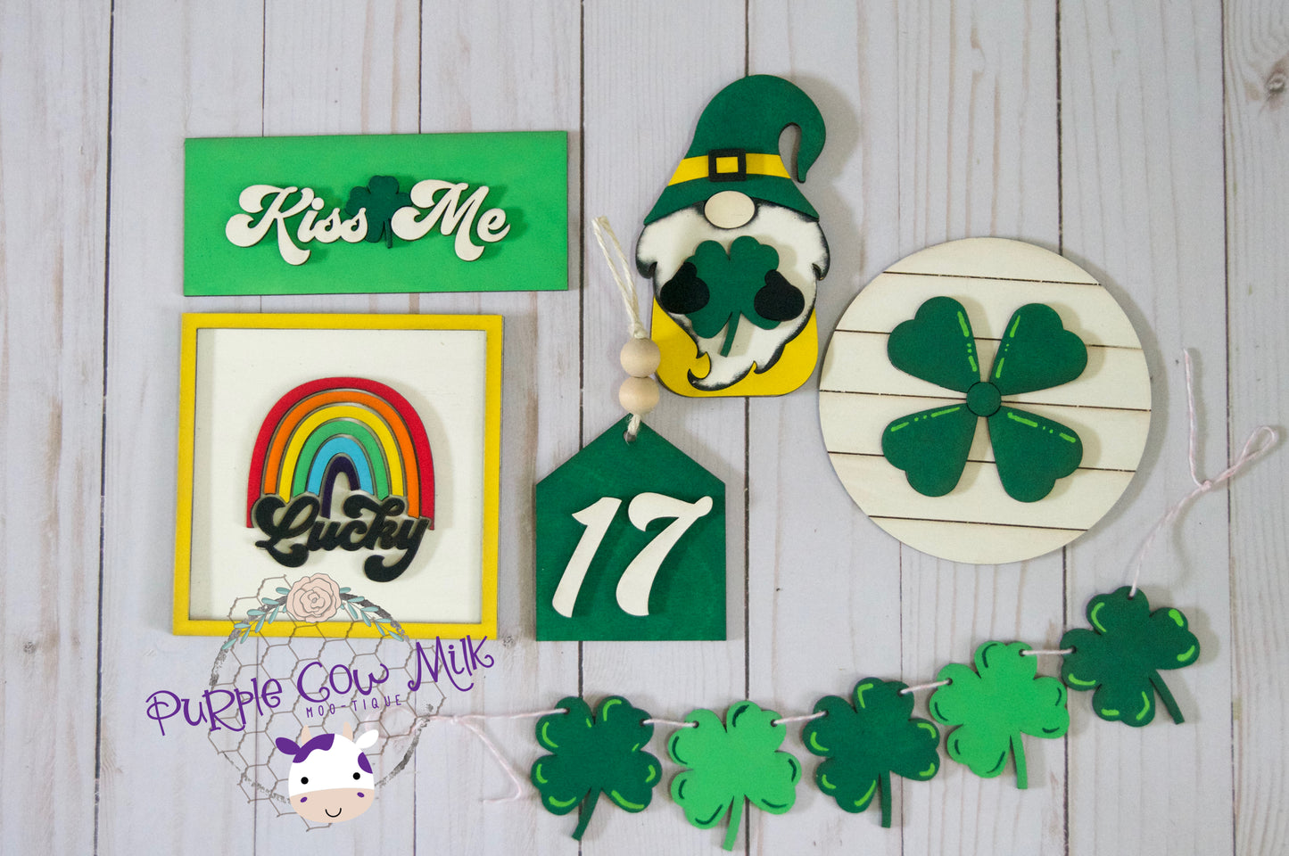 Kiss Me St. Patrick's Day Tiered Tray Bundle