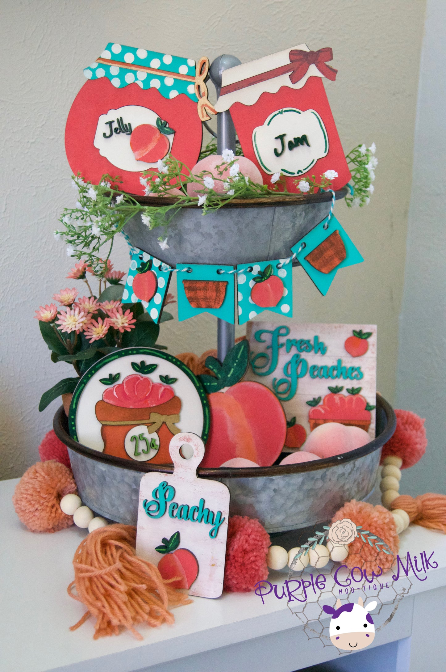 Just Peachy Tiered Tray Bundle