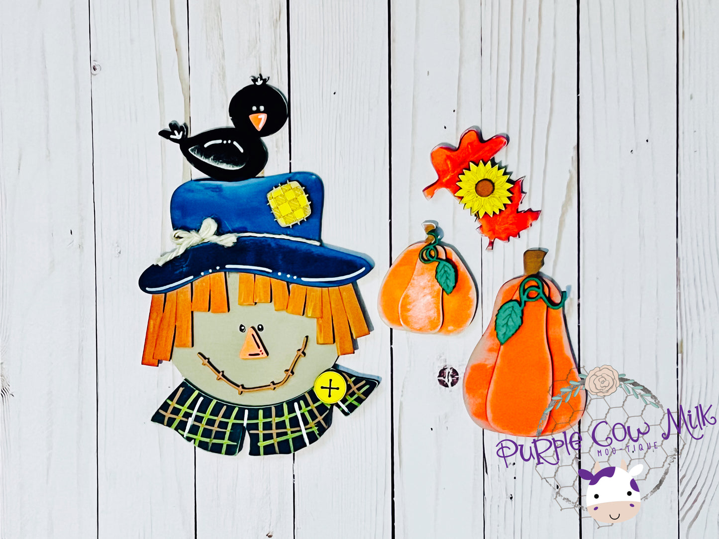 Fall Scarecrow Interchangeable Fence Bundle