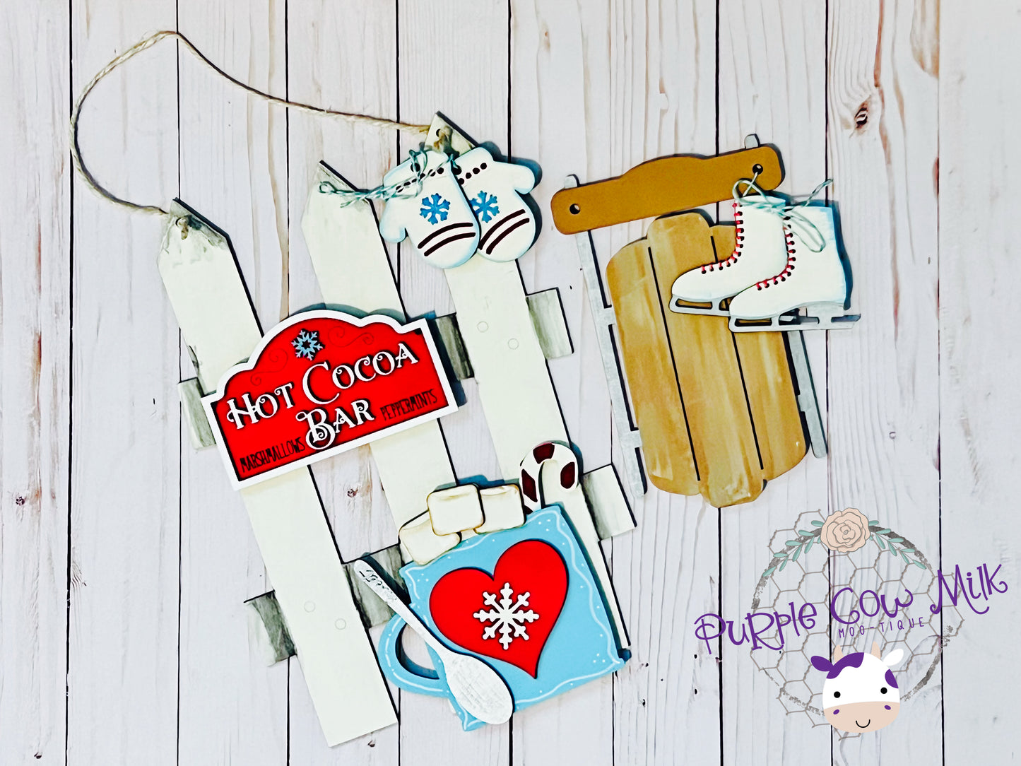 White Interchangeable Fence Hanger