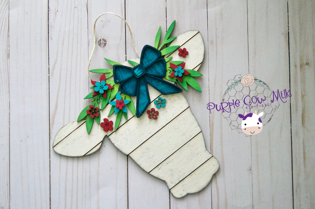 Cow Shiplap Door Hanger