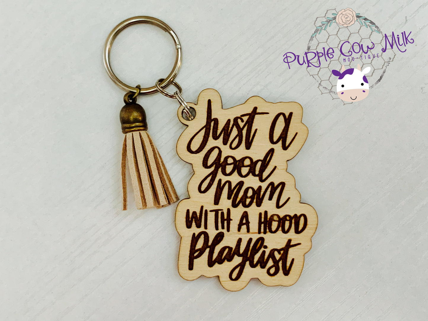 Good Mom/Hood Playlist Key Ring