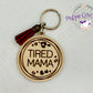 Leopard Tired Mama Key Ring