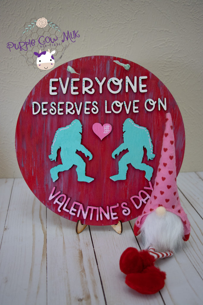 Sasquatch Love Door Hanger