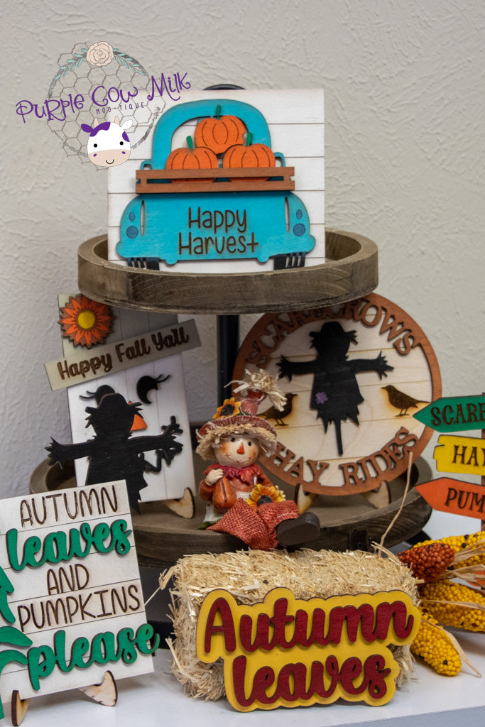 Autumn Leaves Tiered Tray Bundle