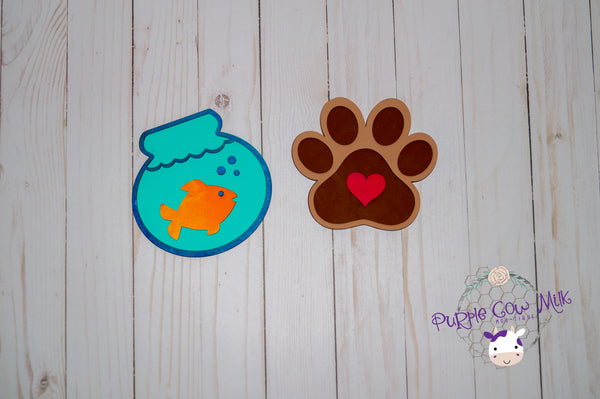 Pet Lover Sign Icons Collection